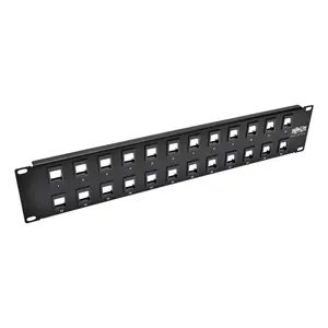 Tripp Lite 24-Port Keystone Blank Patch Panel RJ45, USB, HDMI, Cat5e, Cat6
