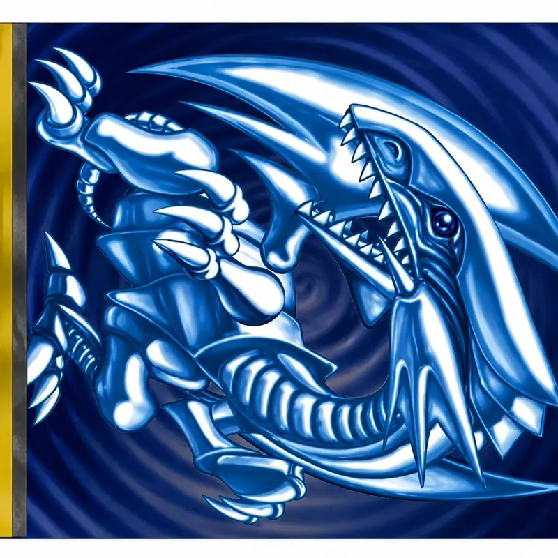 Blue eyes dragon Themed Stickers. The Ultimate Rectangle Sticker for Anywhere & Anything | Waterproof Vinyl | Clean Minimal Tech Aesthetic | Perfect for Laptops, Phones & Everyday Use