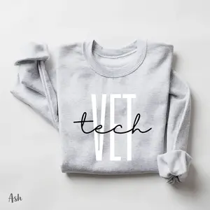 Vet tech sweatshirt, Vet Tech Shirt, Vet School Gifts, Gift For Veterinarian, Dog Lover, Cat Lover, Dog Paw, Veterinary Tech sweatshirt