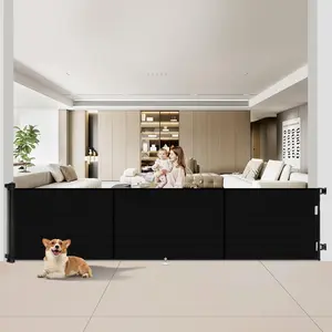 200 inch Retractable Baby Extra Wide with Reinforced Strip Design to Prevent Crawling Through, 200" Retractable Dog Gate, 48" Tall, Retractable Gate for Indoor/