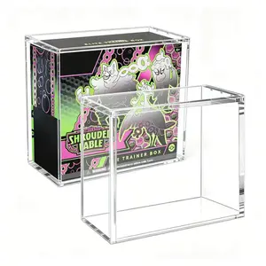 Ultra Clear 5mm Solid Magnetic Acrylic Storage Case, Dust & UV Blocking Protective Display Box Exclusively for ETB Elite Trainer Card Collection Boxes