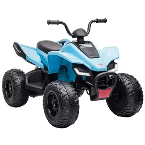 Licensed McLaren 24V Kids Ride-On Car, Electric 4-Wheeler Quad ATV w/ 2 Speeds, LED, Bluetooth & Music