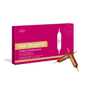 PERSEEK Akkermansia Muciniphila Absorbable Dietary Supplement with Elderberry, 100M CFU Probiotic, Berberine, Green Tea Extract - US Gut Boost, Metabolic Support - 15mL x 10 Vials