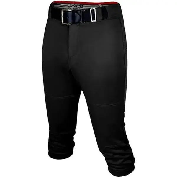 Exxact Sports Zipper Softball Pants for Women - Elastic Bottom Womens Softball Pants with Mesh Panels, Sporty Sports Bottoms