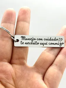 Customized Driving Safety Keychain, Personalized Heart Tag, Letter Design Keychain for Dad Or Boyfriend, Perfect Gift for Truck Driver