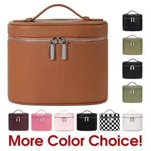 Premium Makeup Bag Vanity Case with Removable Divider – Travel Toiletry Bag, Portable Cosmetic Bag, Makeup Organizer Case