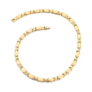 Titanium Steel Permanent Magnet Necklace Environmentally Friendly and Healthy Adjusting Human Sub-Health