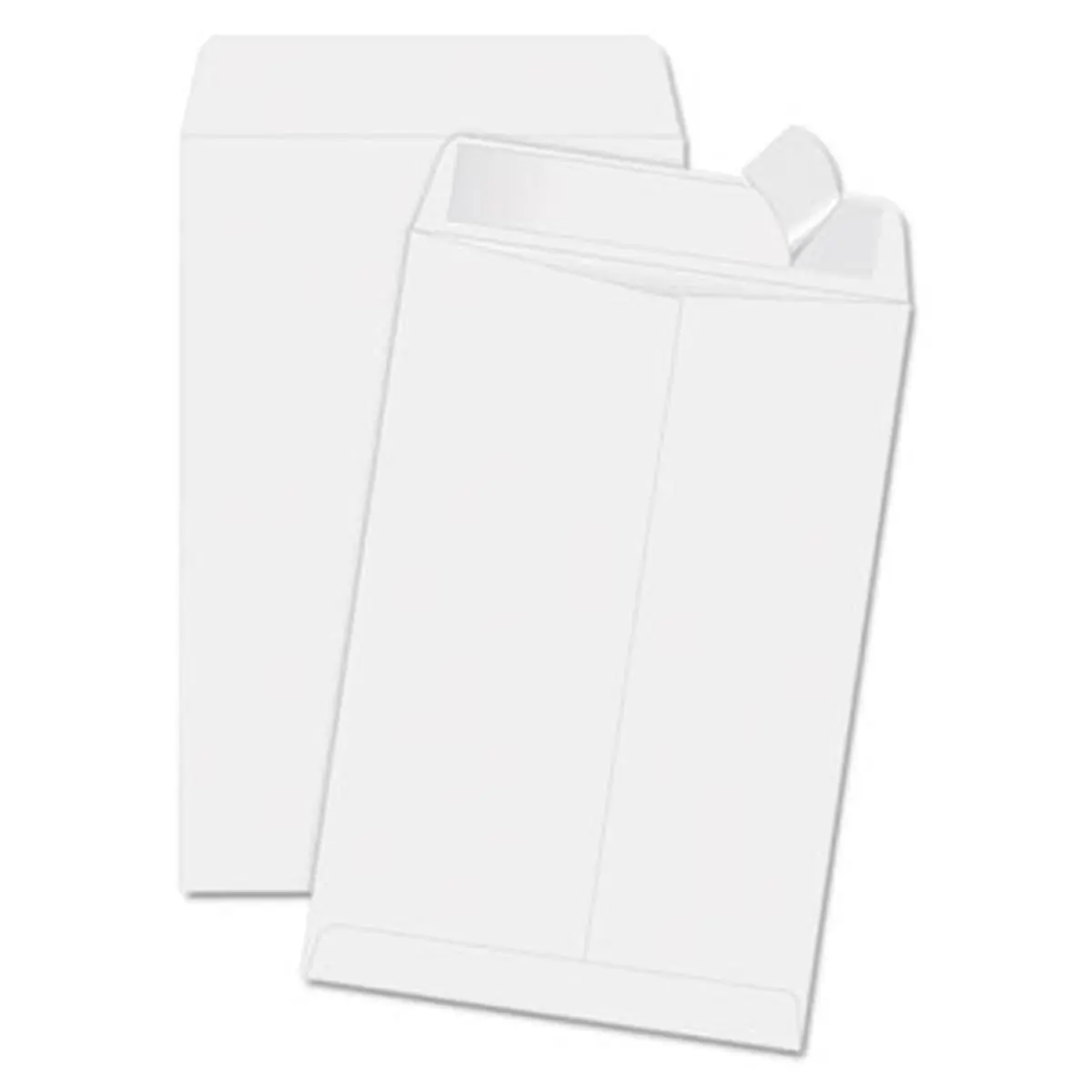 Quality Park Redi-Strip Mailing Envelope, 6.5x9.5 in White Heavyweight Kraft Paper, Secure Envelope Closure Cover, 100 per Box, Office Stationery Supplies