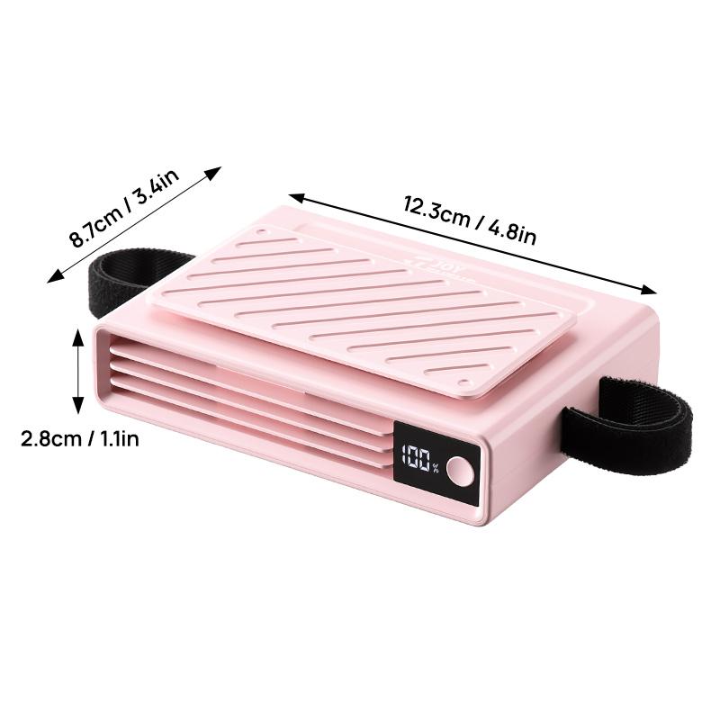 JOYTUTUS 2026 Car Seat Fan USB Plug-in Dual Turbo High Wind Power 3-Speed Adjustment Magic Tape Easy Install Universal Fit ABS Material Black Pink