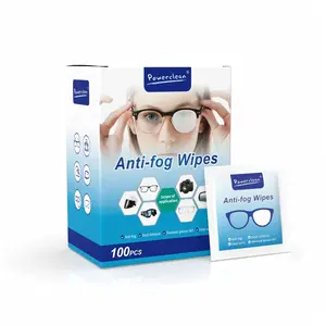 Anti Fog Lens Wipes 100 pcs IndividuallWrapped Streak Free Cleaner for for Eyeglasses, Sunglasses, Goggles, Screen, Phone, Individually Wrapped Eye Glasses Cleaner