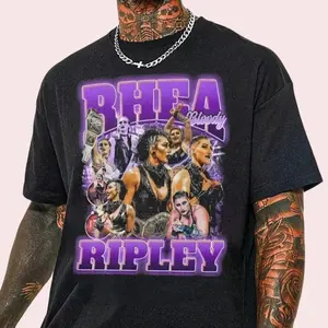 WWE Rhea Ripley Photo Collage T-Shirt, Gift For Woman and Man Unisex T-Shirt