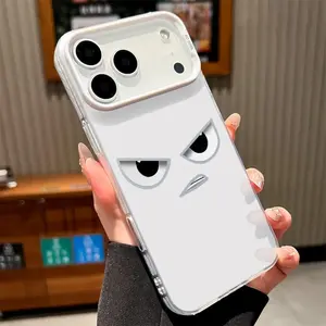 Angry eye expression Patterned magnetic MagSafe quick-release protective case, suitable for iPhone 17/16 Pro Max, 15 Pro, 14, 13, 12 Mini, 11, XR, XS Plus, SE, shockproof and anti-slip, ultra-thin silicone transparent acrylic protective case