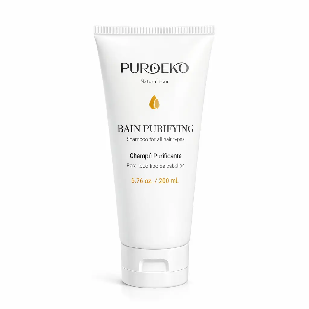 PUROEKO Bain Purifying Clarifying Shampoo for Hard Water & Buildup – Natural Detox Reset Without Drying 1 Bottle 200ml