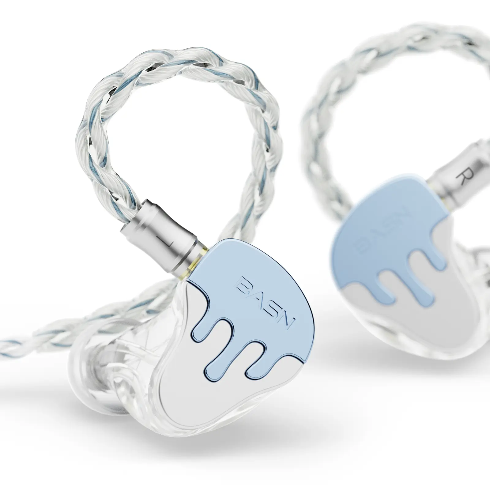 BASN BmasterX 6-Driver (1DD+3BA+2PZT) Noise Reduction In Ear Monitor Headphones with 3.5 mm Jack, Non-Water Resistant In Ear Earbuds for Laptop, Music Production Equipment, Electronic Audio Headset