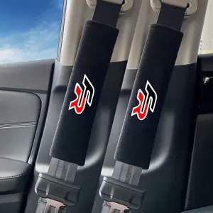 2pcs Car Seat Belt Pad Safety Strap, Shoulder Cover Soft Mat for Seat Leon Fr+, Cupra, Ibiza, Altea, Exeo, Formula, Auto Interior Accessories