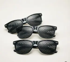 three piece -Unisex Pinhole Glasses Antichrome hearts glasses  meta glasses original fade reading anti-eyestrain eyewear