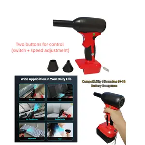 TPDL Mini Jet Dry Blower Turbo Fan for Milwaukee 18V M18 Battery 130000RPM Adjustable Wind Speed Cordless Portable Handheld Blowers for Car Leaf Blower Cleaning Camping Battery Not Included