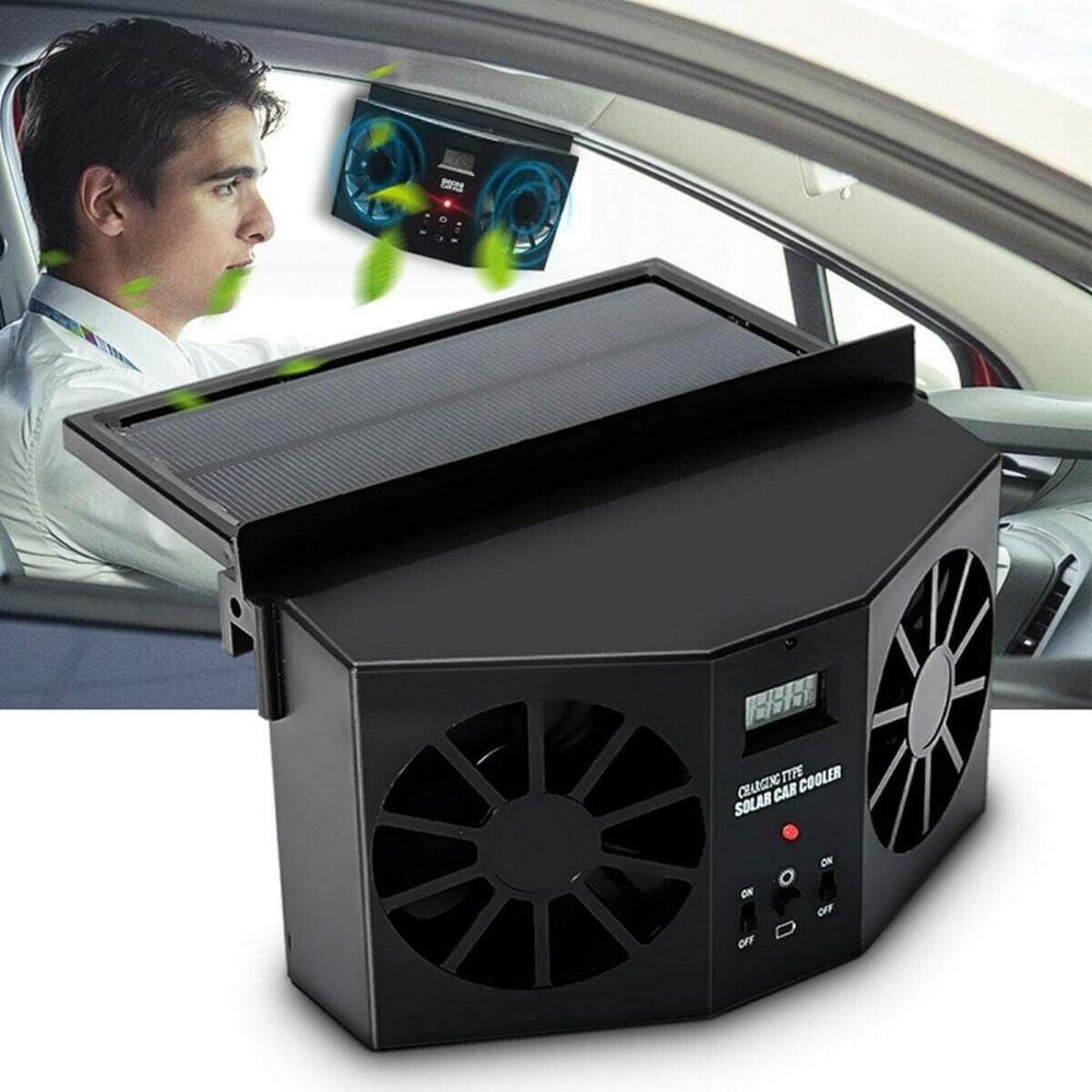 Car Window Fan Solar Powered, Solar Car Fan, Car Exhaust Fan, Car Radiator Fan, Energy Saving Air Vent Air Purifiers Car