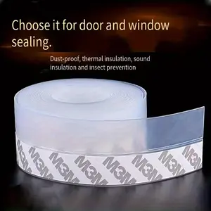 16.4Ft Self-Adhesive Door & Window Seal Strip(1.38in Width)  - Dustproof, Thermal Insulation, Soundproofing, Insect Prevention, Polyurethane Material, Ideal for Glass Doors and Windows, Door Seal Strip