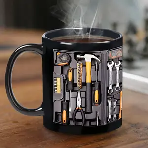 Printed Ceramic Mug Style Colorful Coffee Cup Beverage Mug Creative Art Design Suitable for Breakfast Afternoon Tea Office Valentine's Gift Ceramic Classic Drinkware