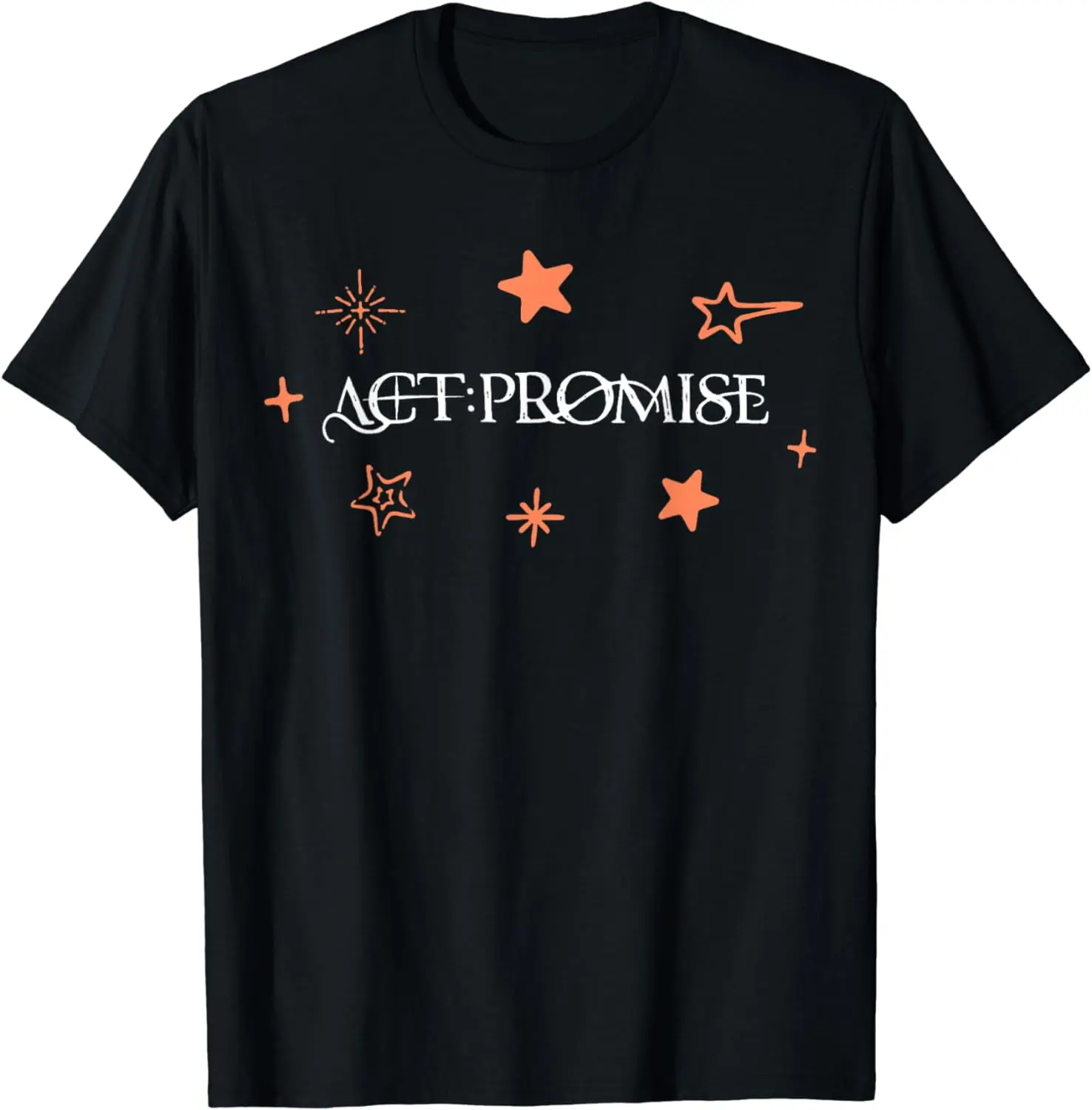 Lady's 100% Pure Cotton Stretch Fabric T-Shirt - Tomorrow X Together Act Promise Tour Tropical Print, Casual Short-Sleeve Crew Neck Fitted Comfortable Fit Top, Outdoor Vacation Garment, Hang Dry Tee