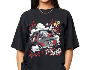 I.M.P Squad Shirt, Helluva Boss Characters Unisex T-Shirt, Helluva Boss Merch, Blitz Loona Moxxie Millie Cotton Crewneck Sweatshirt, Helluva Boss Fan Gift