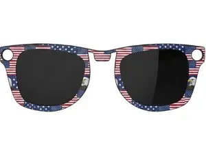 SummerVibes Soccer game Fashion Polarized Clip-ons for Ray-Ban Meta Wayfarer (RW4008 & RW4012 Large 53-22), Discoloration Clips Compatible with Ray-Ban Meta Wayfarer Gen 2 Protect Your Eyes, Cool and Fashion (Large, Black), Polarized Safety Sunglasses
