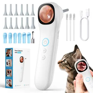 [DealsForYouDays] 1080P HD Pet Otoscope with Screen - Ear Nose Oral Camera with 4 LED Lights, Video & Photo for Adults Kids Dogs Cats, Home Health Inspection Tool