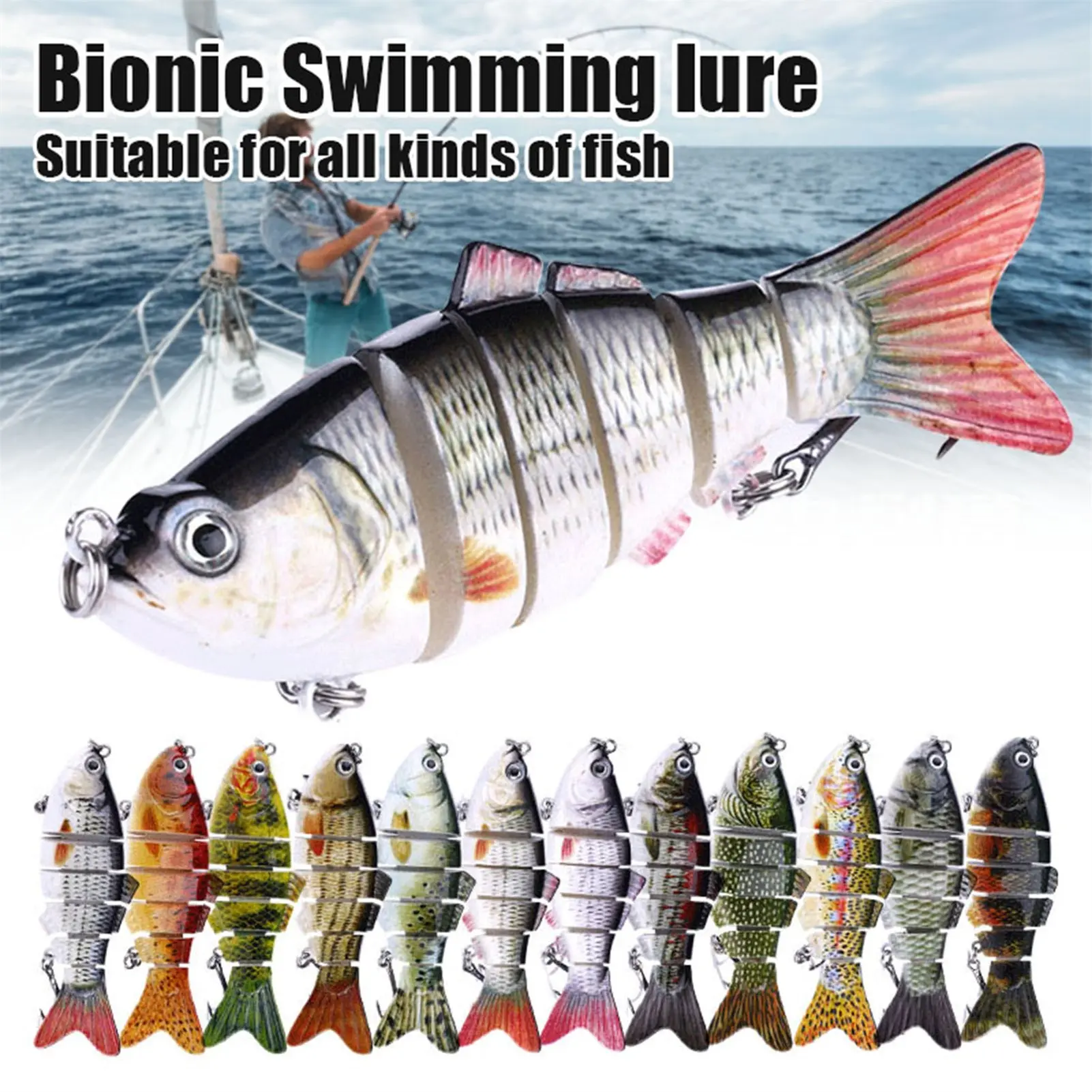 5Pcs Lifelike Hard Minnow Swimming Lures Kit - 3D Eyes, Realistic Wobbly Action Fishing Equipment for Bass, Trout - Freshwater, Saltwater Lures