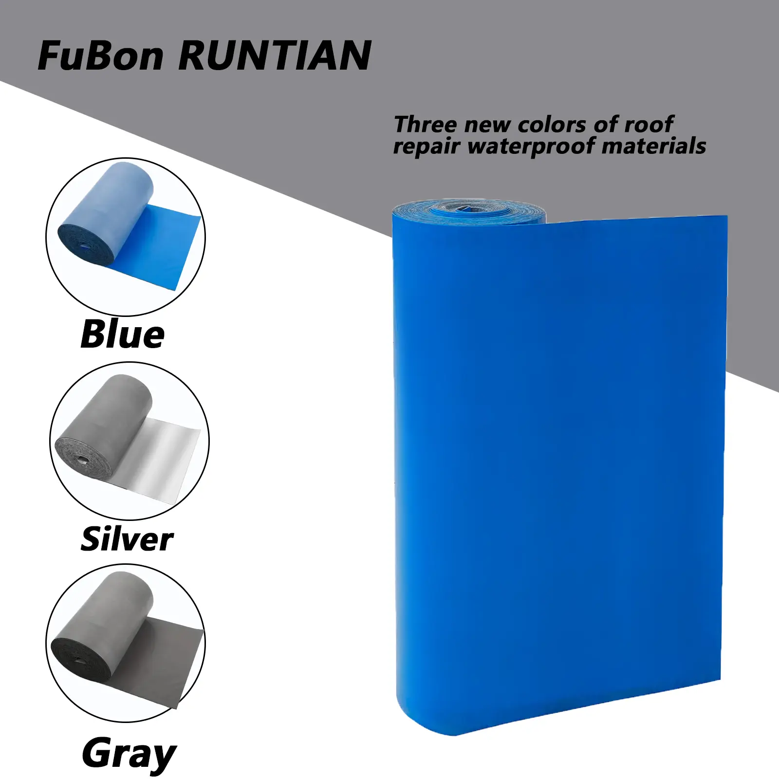 FuBon RUNTIAN Polyethylene Roof Repair Tape, 39.4x5.5yd High Temperature Resistant Waterproof Sealant Tape, Durable & Versatile for Rusty Metal Roofs/Siding,Pipes,Diy Projects, 10+ Yr Rust Spread Protection Barrier