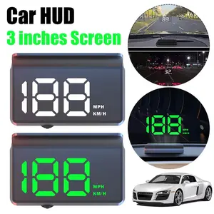 W2 Car Digital Speedometer, Portable Display, Car Hud Display, 3.2 Inch LED Screen, GPS Speedometer, Car Accessories, Suitable for Trucks and Rvs