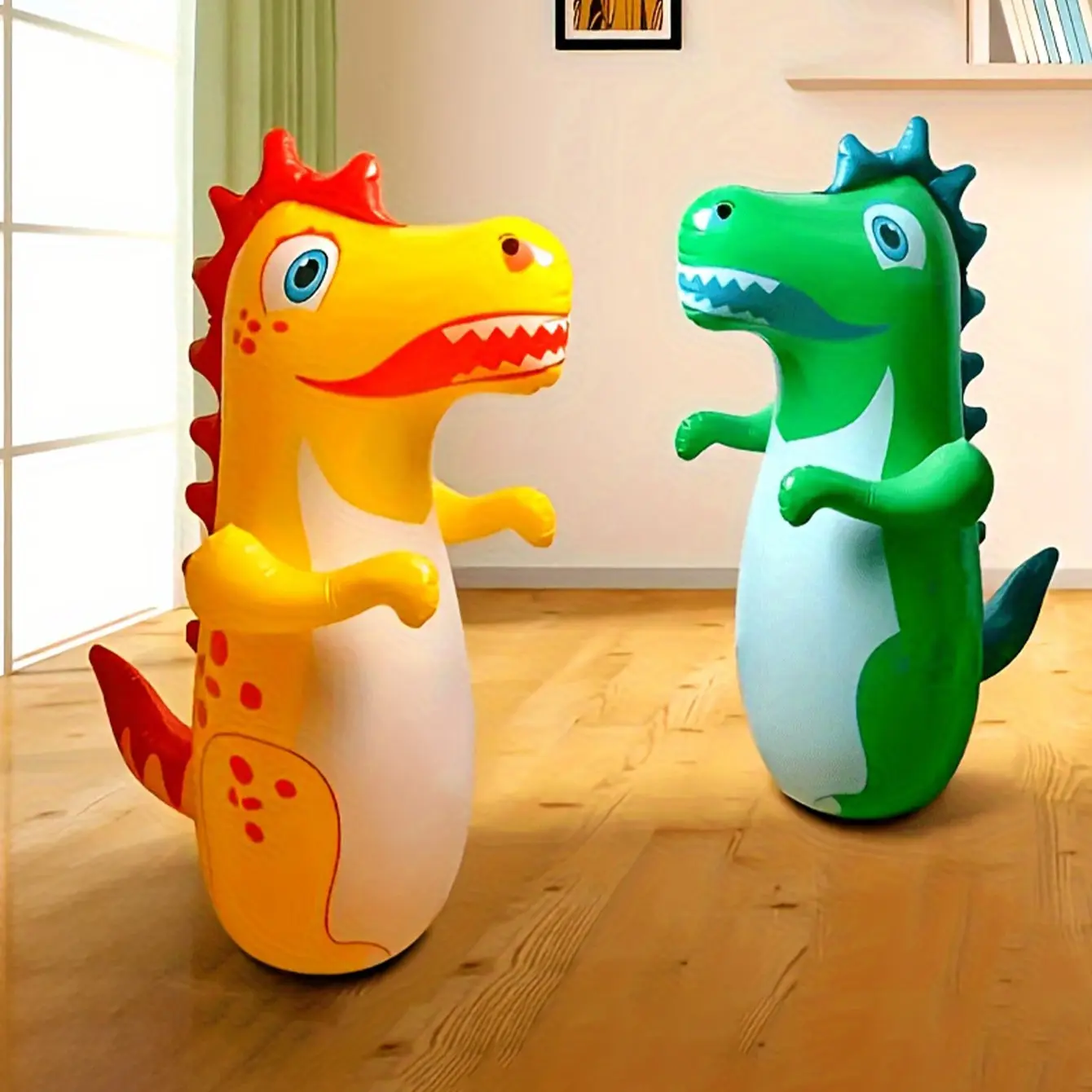 Durable PVC Dinosaur Punching Bag, Fun Interactive Dinosaur Boxing Ball, Adult Children Training Stress Relief Toy, Gym Home Game Room Entertainment