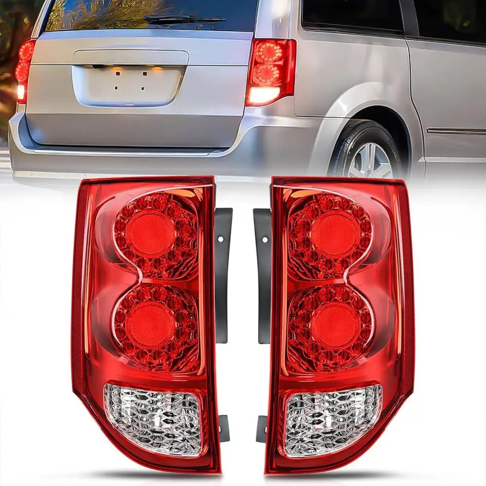 Nilight OE-Style Tail Light Assembly - Driver & Passenger Side Rear Lamp Replacement for 2011-2020 Dodge Grand Caravan, High-Impact, Original Fit Automotive Car Accessories
