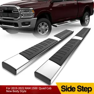 YITAMOTOR Running Boards for 2019-2025 Dodge Ram 1500 Quad Cab/Extended Cab New Body Style, 6 inches Side Step Nerf Bars (Exclude Classic), Chrome Auto Accessories