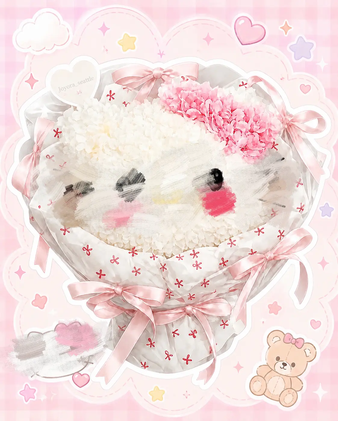 Joyora Kitty-style bouquet