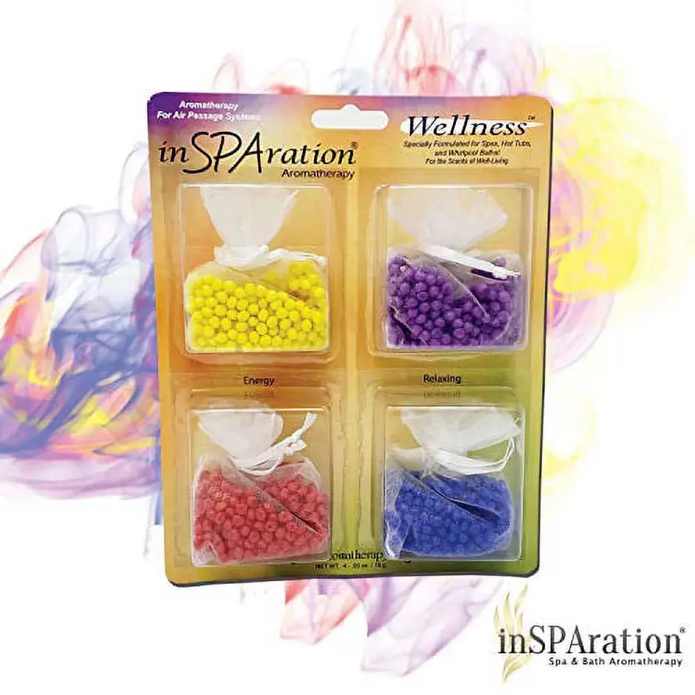 INSPARATION AirRomatherapy Air Bead Singles - Scented Aromatherapy Beads for Spas & Hot Tubs - Water Safe & Easy to Use - Fruits & Floral Fragrances