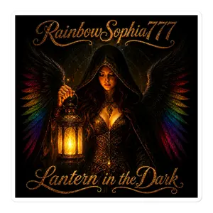 Lantern in the Dark Vinyl Sticker (5” × 5”) | Official RainbowSophia777 Merch