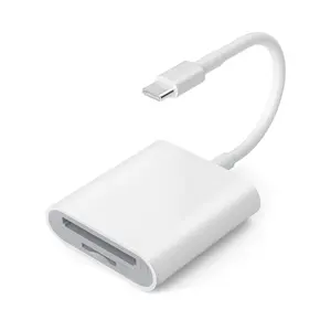 Portable Type-C SD/TF Card Reader for Summer Gift, Memory Card Reader, Dual Card Slot Storage Card Reader for Tablet, Durable Portable Micro SD Card Reader for Phone & Tablet, Laptop, Digital Camera