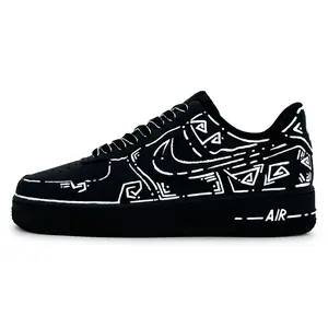 Nike Air Force 1 Custom Anime Retro Hand-Drawn Low-Top Sneakers for Men and Women Trending Shoes, House White Official Shoes to Get / Maison Mihara