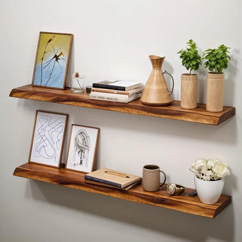Floating Shelves, Walnut Shelves, Solid Wood Shelf,  SINGLE Shelf, Custom Shelves