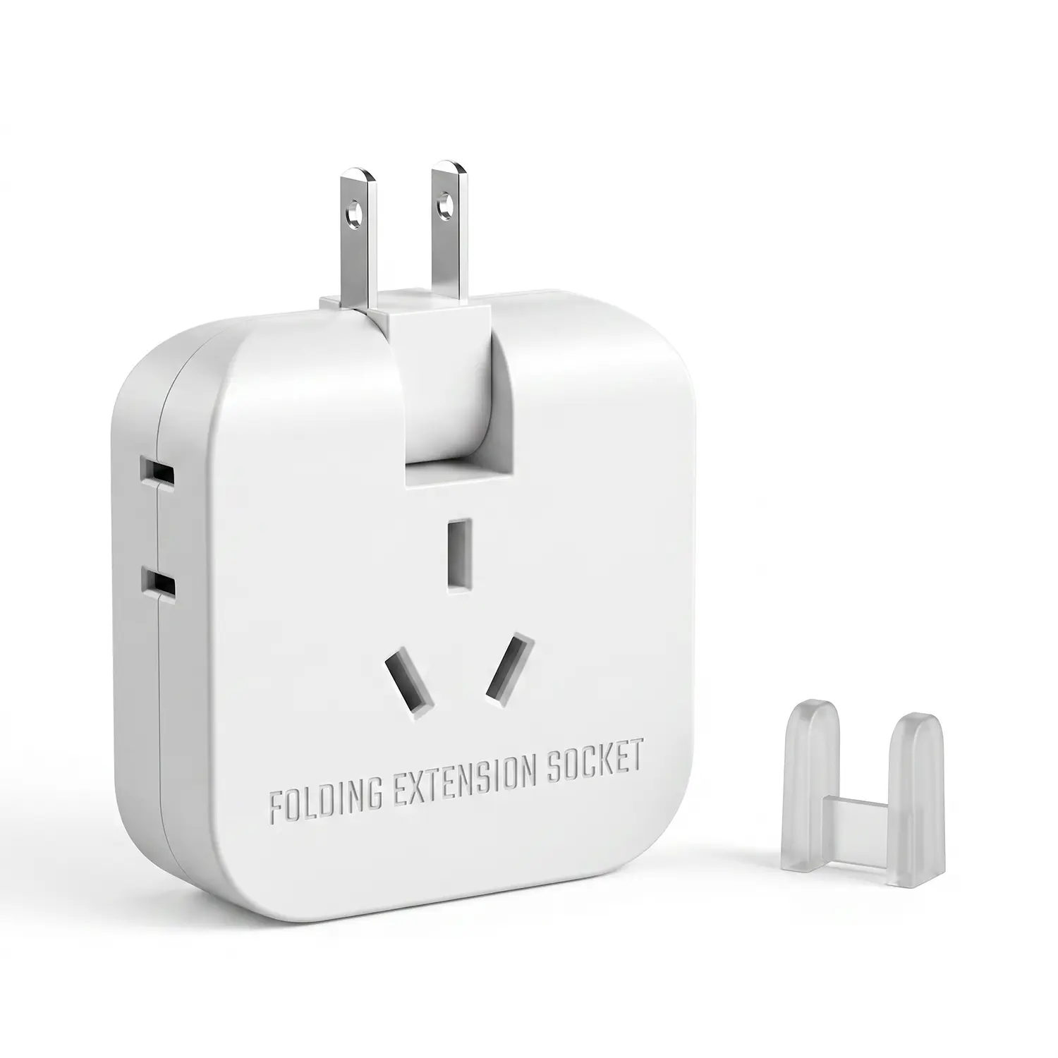3 in 1 USB Wall Outlet Adapter, 3 Outlet Plug Expander with Dual USB Charging Ports, Compact Portable Power Adapter for Home, Office, Bedroom & Travel