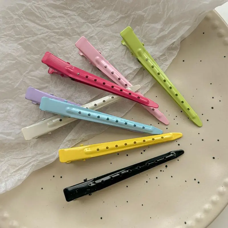 Colorful Seamless Hair Clips Hair StylingPositioning ClipsAlloy Clips Hair Accessories BangsBroken Hair ForeheadSide Duckbill Clips HairOrnaments