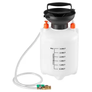VEVOR Transmission Fluid Pump, 3 L Capacity, Manual Fluid Transfer Pump with 47 in Long Horse HDPE Tank, Transmission Oil Pump with PTFE Tape, Manual Automotive Oil Filling System for Cars, Boats