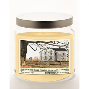 Courtside Market Harvest Collec Country House Pumpkin Soy Wax Candle