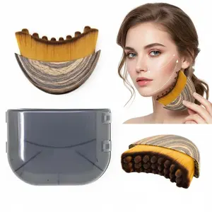 Summervibes Lymphatic Drainage Massager Lymphatic Contour Face Brush Double Chin Reducer Lymphatic Drainage Brush for Face,Ergonomically Designed to Fit The Skin Precisely and Relieve Fatigue Daily Facial Pack