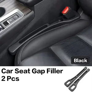 2PCS Car Seat Gap Filler Between Seats Console Organizer Seat Crevice Storage Box Bag Decoration Interior Auto Accessories Car Seat Gaps Filler Pair Durable Universal Fit EVA Material