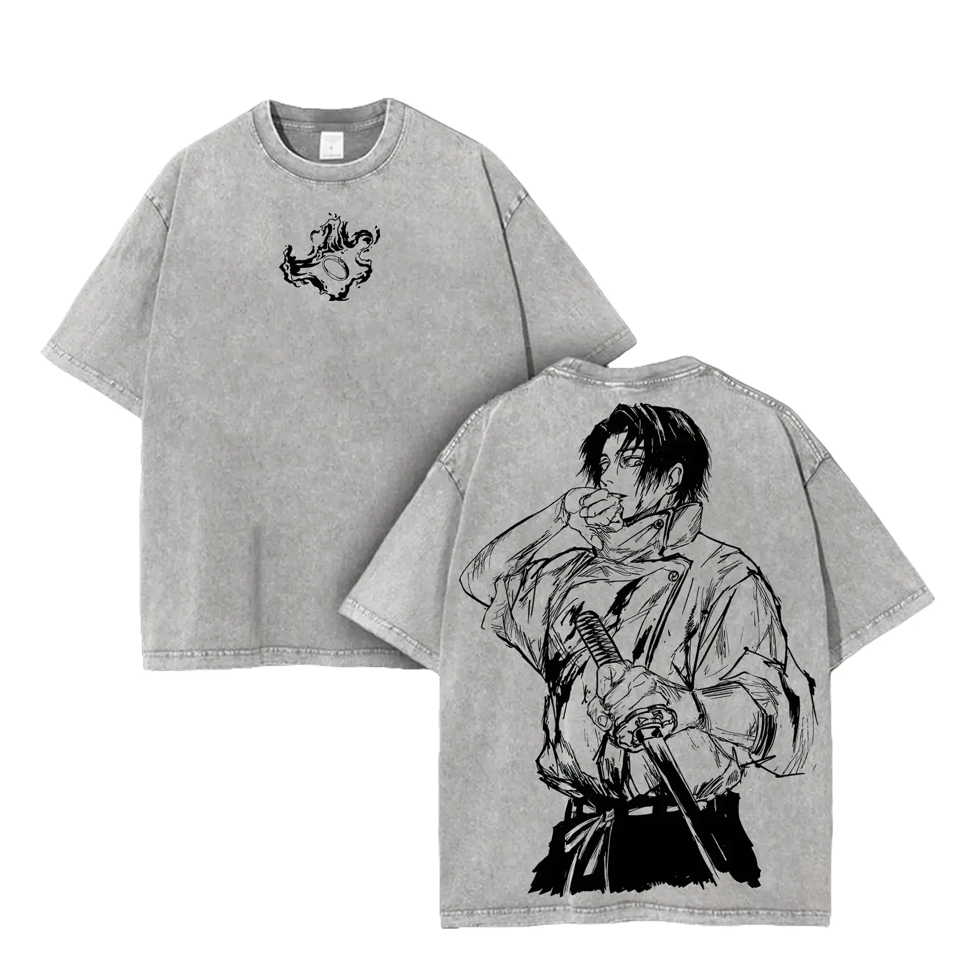 Yuta Okkotsu T-Shirt – Jujutsu Kaisen Washed Oversized Anime Tee | Vintage Graphic Unisex Shirt for JJK Fans & Manga Lovers Premium Quality Machine Wash Cold