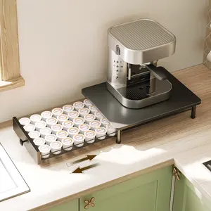 YATINEY Coffee Pod Drawer Holder, Coffee Pod Drawer for K Cup, 35 Coffee Capsules Storage Organizer, Sliding Mesh Basket, for Home Office, Kitchen #SpringSale #BigSpringSale