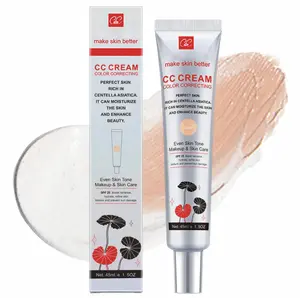 Lightweight two-tone CC cream featuring color-adapting technology, SPF 30, water-based formula, suitable for all skin types. Moisturizing sun protection for a natural nude makeup look. Broad Spectrum Radiance Matte BB Double-Layer Air Cushion