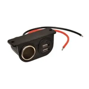 212 MAIN Universal 12V Heavy-Duty Power Outlet, Under Dash Mount Accessory with Dual USB Ports, Overload Safe, Car Accessories, Accessories For Car